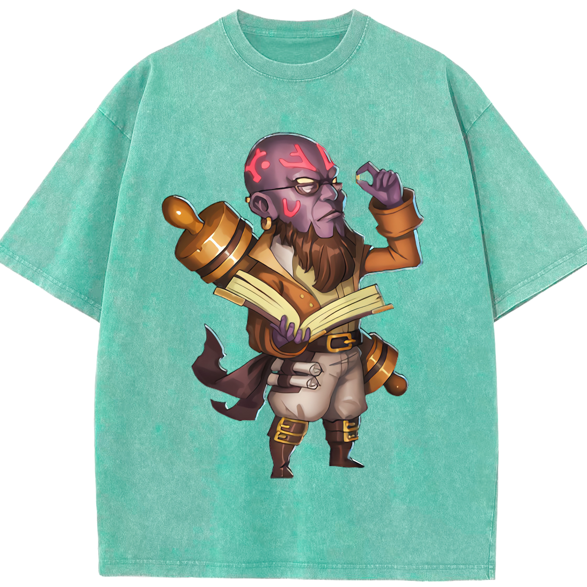 リーグ・オブ・レジェンド League of Legends LOL 綿100% ヴィンテージ風 半袖Tシャツ（フロントプリント）